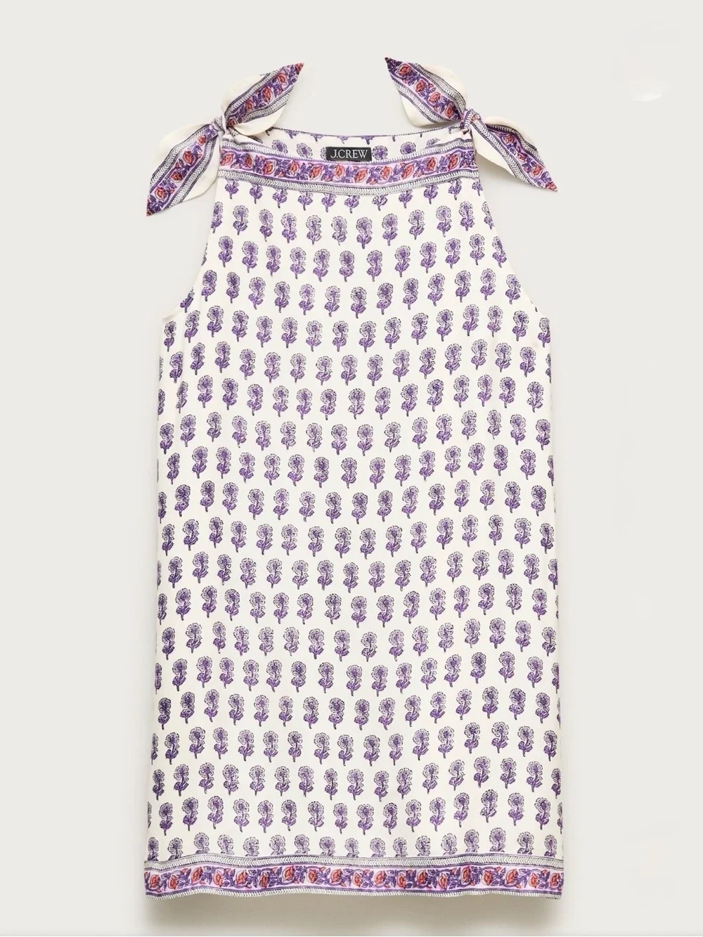 Jcrew Sadie mini dress in lilac block print NWT XL Tall